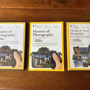NEW Masters Photography + Travel Great Courses 5 DVDs + Book National Geographic